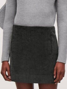 Gently worn COS Corduroy Mini Skirt - Gray 6